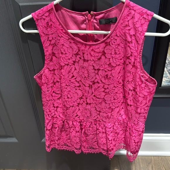 J.Crew Peplum Lace Blouse - Picture 1 of 5